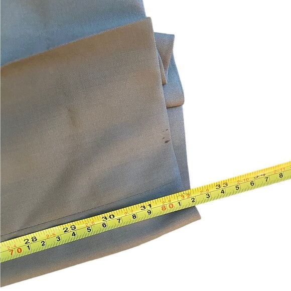 Zanella 100% wool gabardine flat front trousers 35” waist, 32” inseam olive - Picture 9 of 9